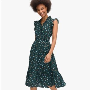 Kate Spade New York Blackberry Ruffle Wrap Dress